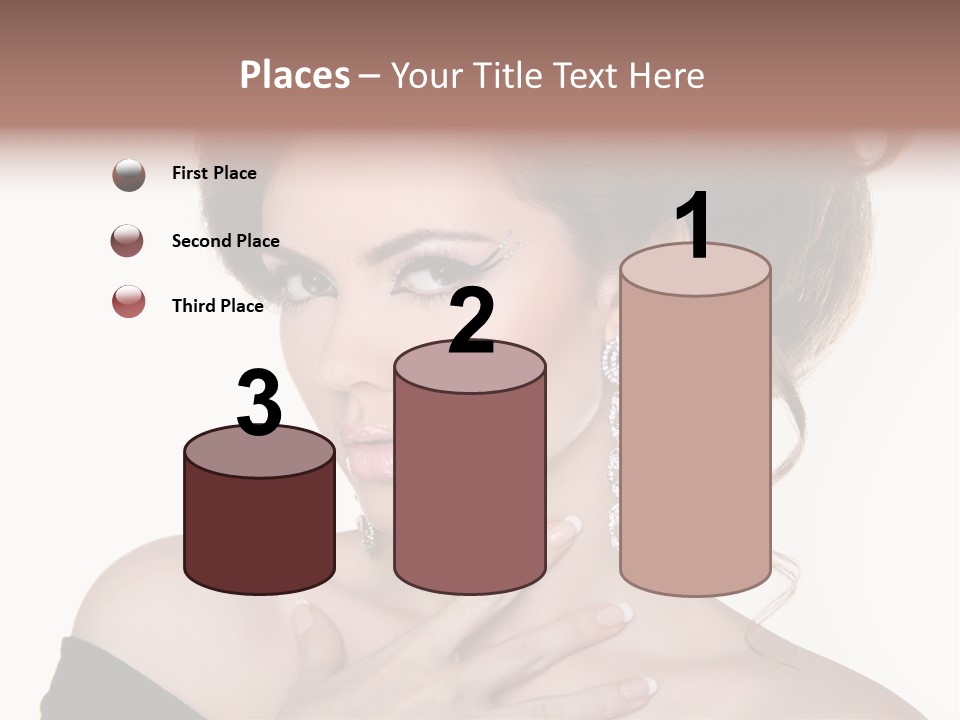 Necklace Curly Stylish PowerPoint Template