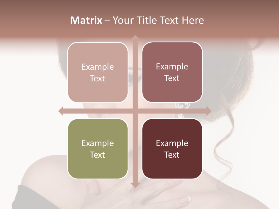 Necklace Curly Stylish PowerPoint Template