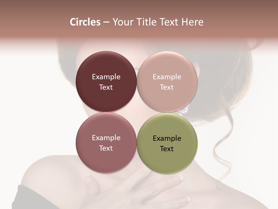 Necklace Curly Stylish PowerPoint Template