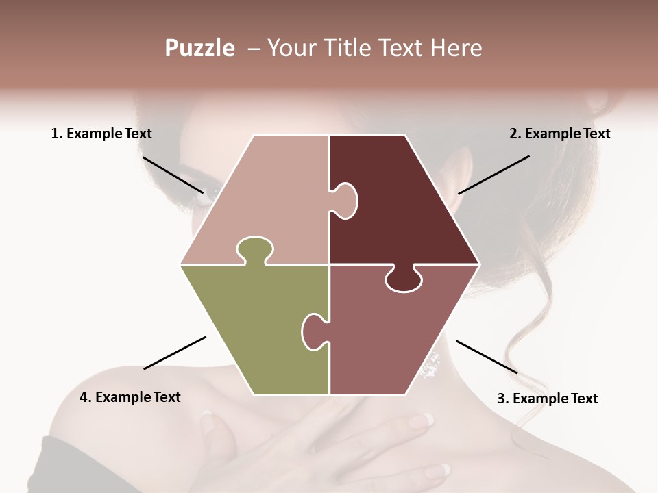 Necklace Curly Stylish PowerPoint Template