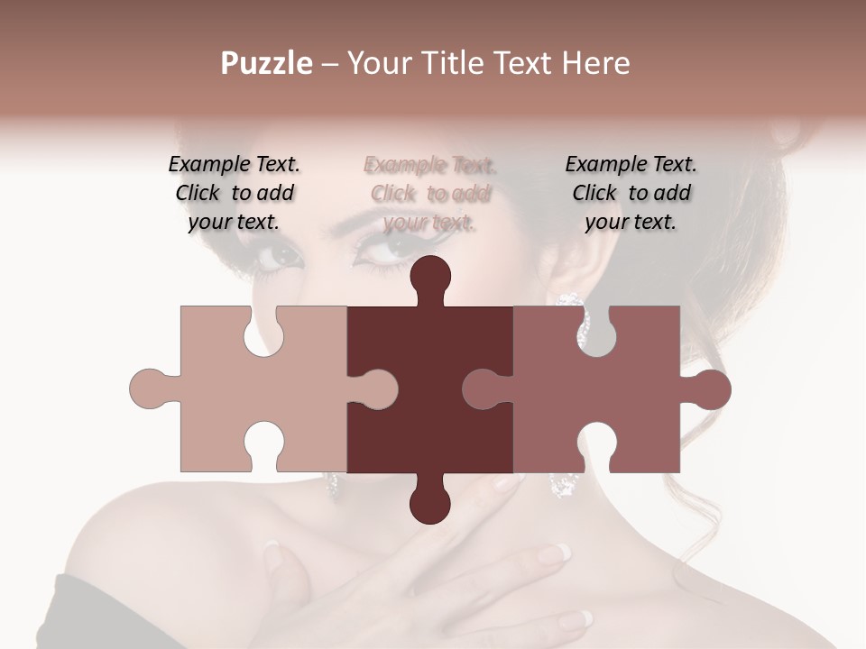 Necklace Curly Stylish PowerPoint Template