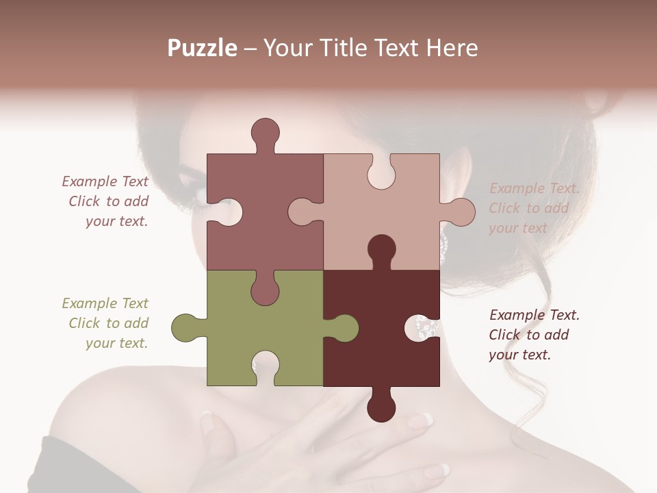 Necklace Curly Stylish PowerPoint Template