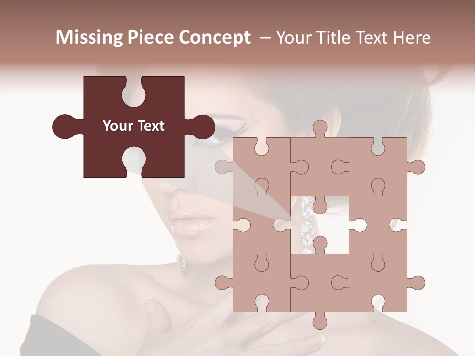 Necklace Curly Stylish PowerPoint Template