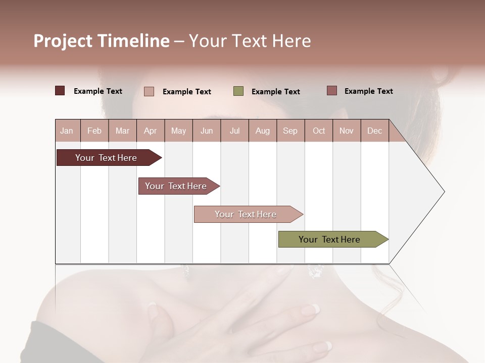 Necklace Curly Stylish PowerPoint Template