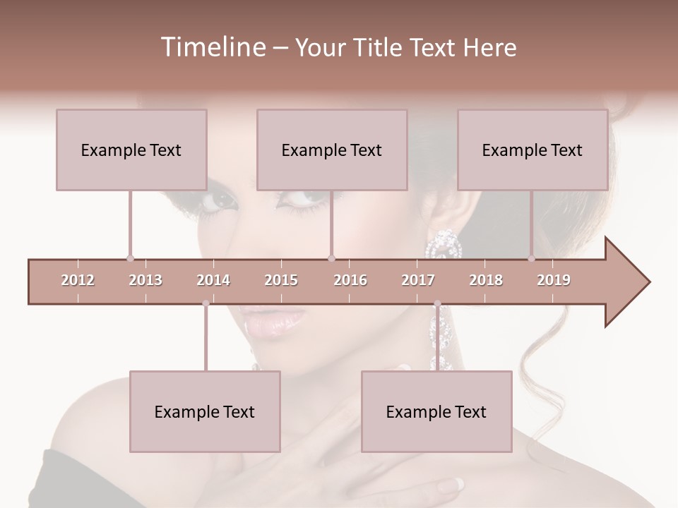 Necklace Curly Stylish PowerPoint Template