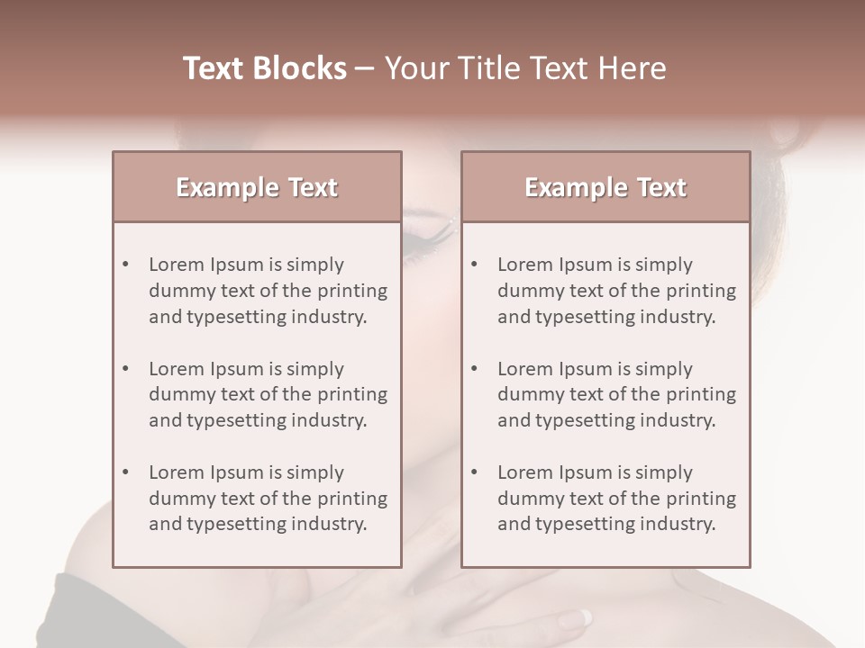 Necklace Curly Stylish PowerPoint Template