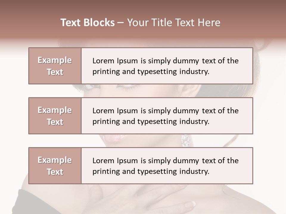 Necklace Curly Stylish PowerPoint Template