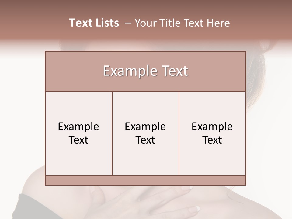 Necklace Curly Stylish PowerPoint Template