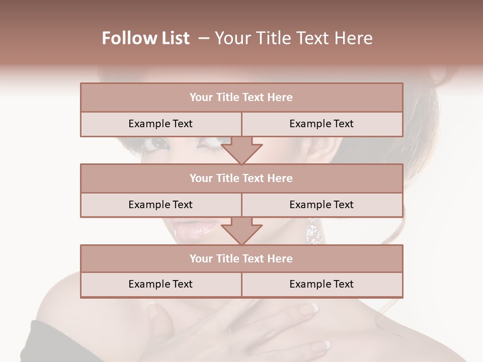 Necklace Curly Stylish PowerPoint Template