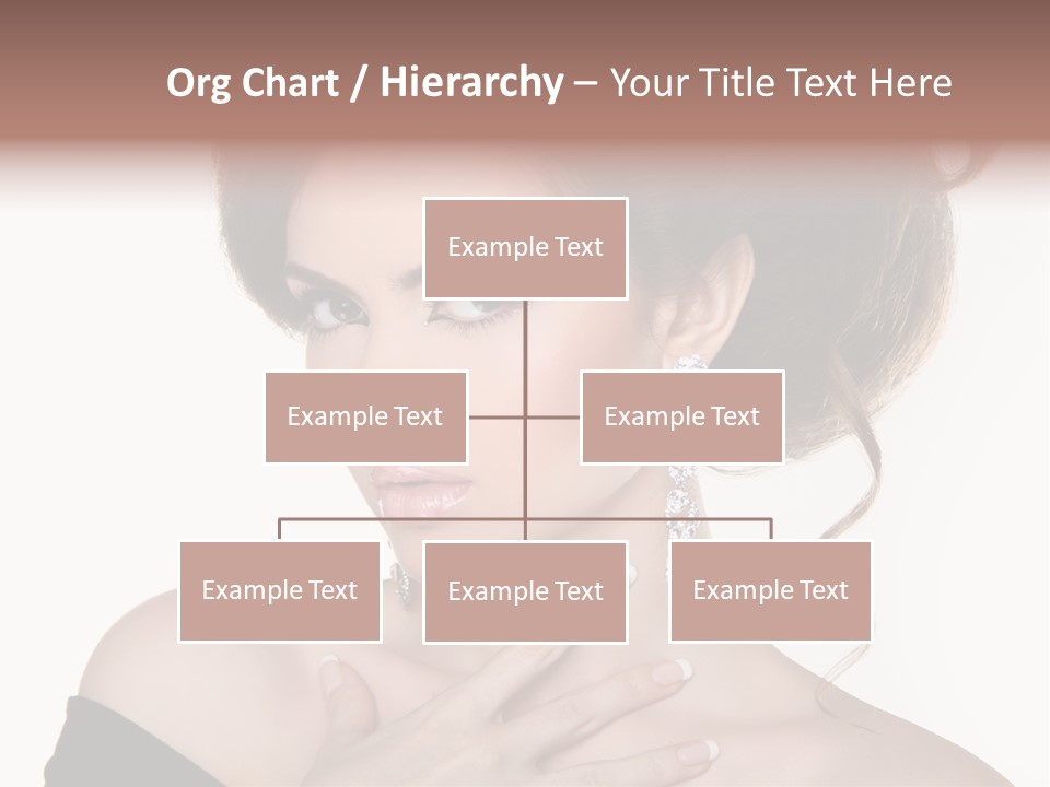 Necklace Curly Stylish PowerPoint Template