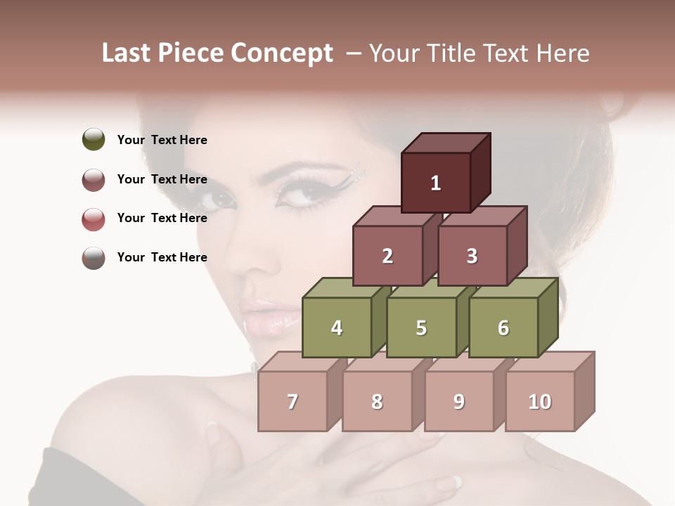 Necklace Curly Stylish PowerPoint Template