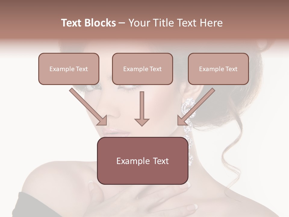 Necklace Curly Stylish PowerPoint Template