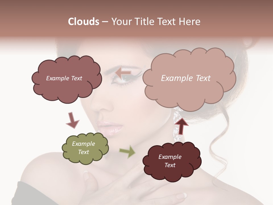 Necklace Curly Stylish PowerPoint Template