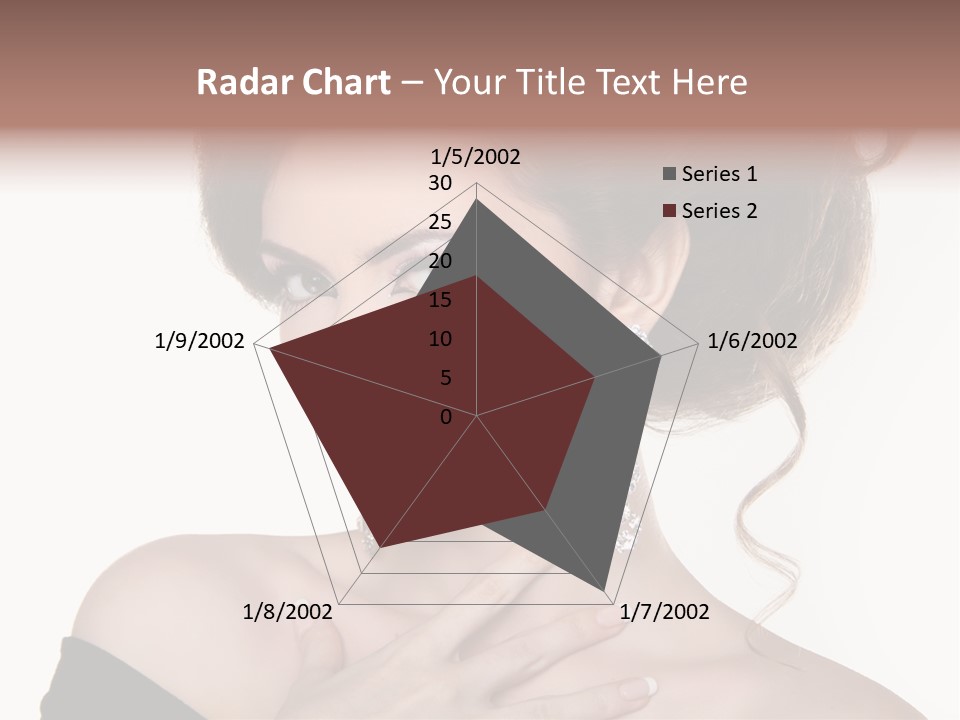 Necklace Curly Stylish PowerPoint Template