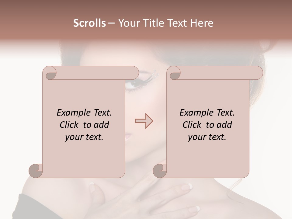 Necklace Curly Stylish PowerPoint Template