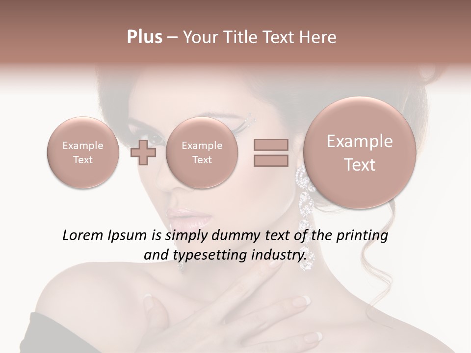 Necklace Curly Stylish PowerPoint Template