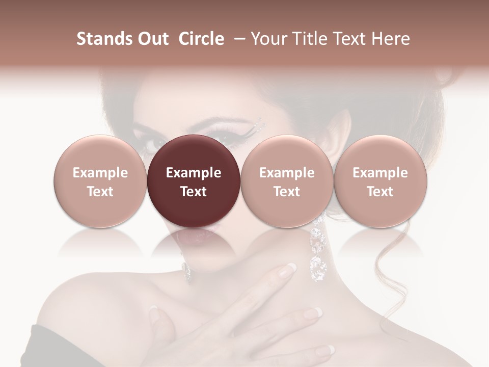 Necklace Curly Stylish PowerPoint Template