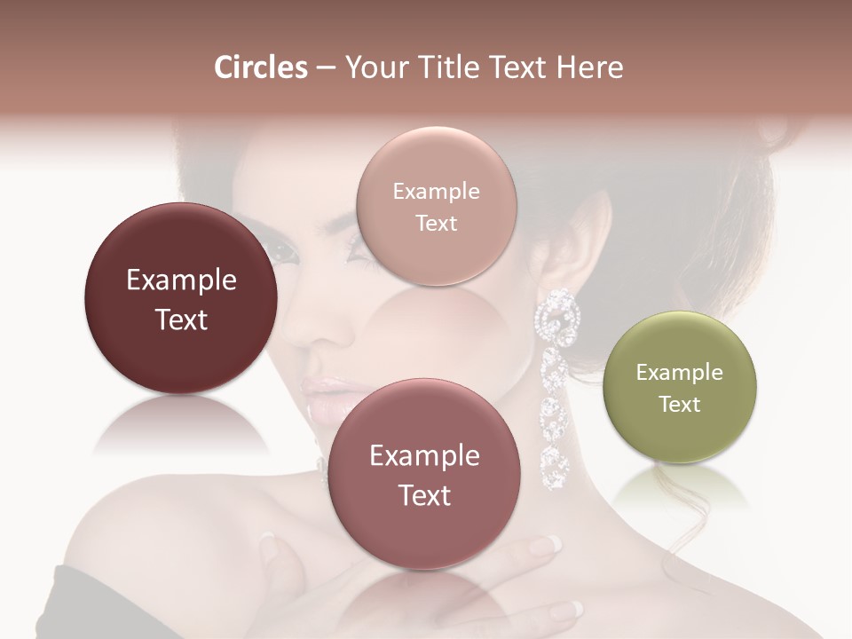 Necklace Curly Stylish PowerPoint Template