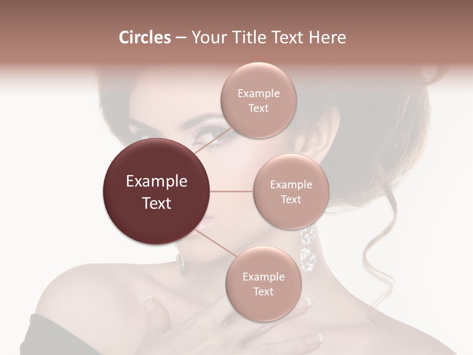 Necklace Curly Stylish PowerPoint Template