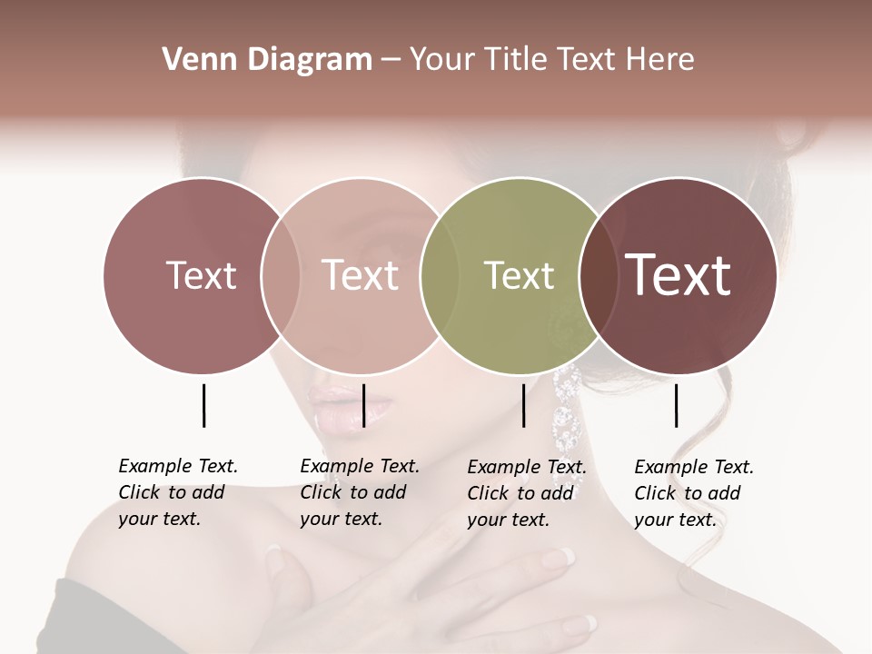 Necklace Curly Stylish PowerPoint Template