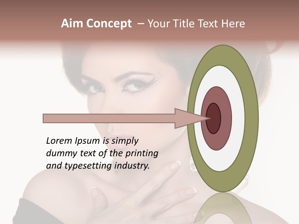 Necklace Curly Stylish PowerPoint Template