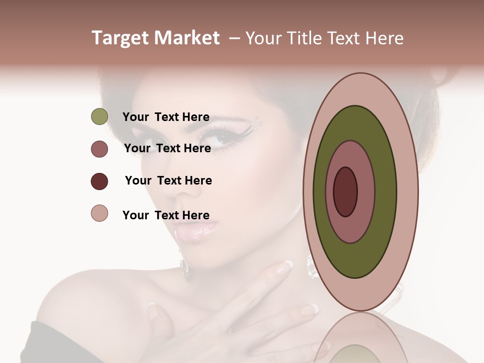 Necklace Curly Stylish PowerPoint Template