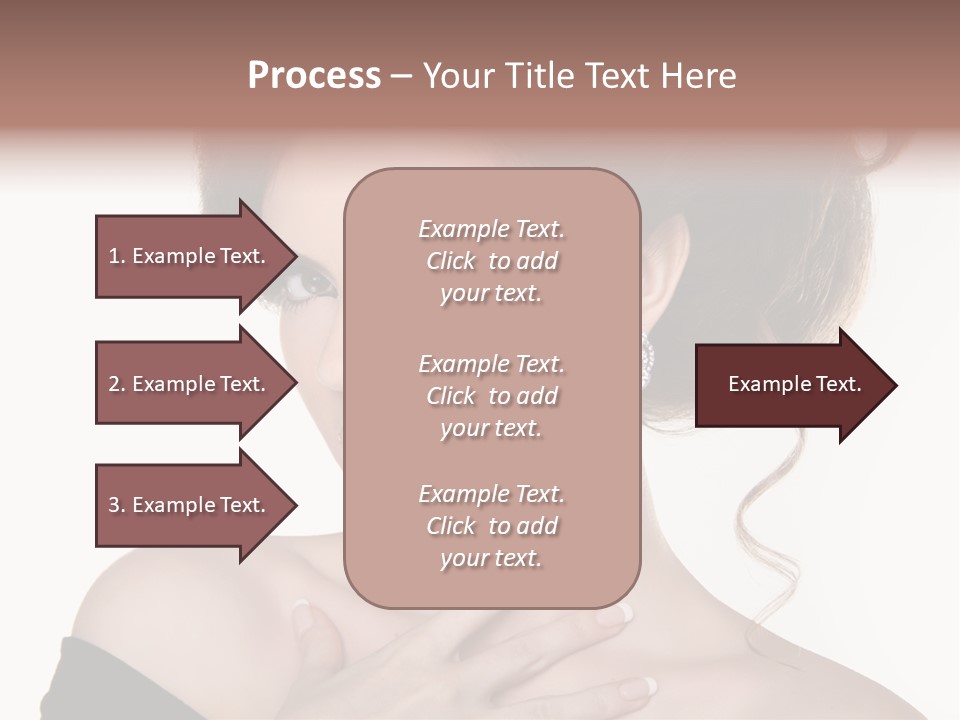 Necklace Curly Stylish PowerPoint Template