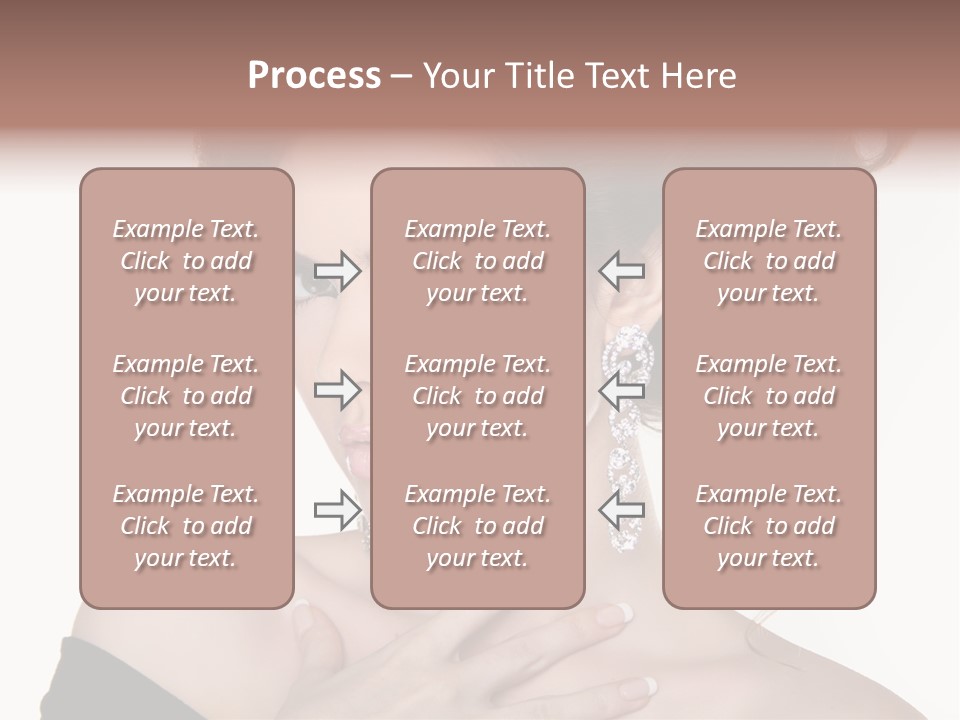 Necklace Curly Stylish PowerPoint Template