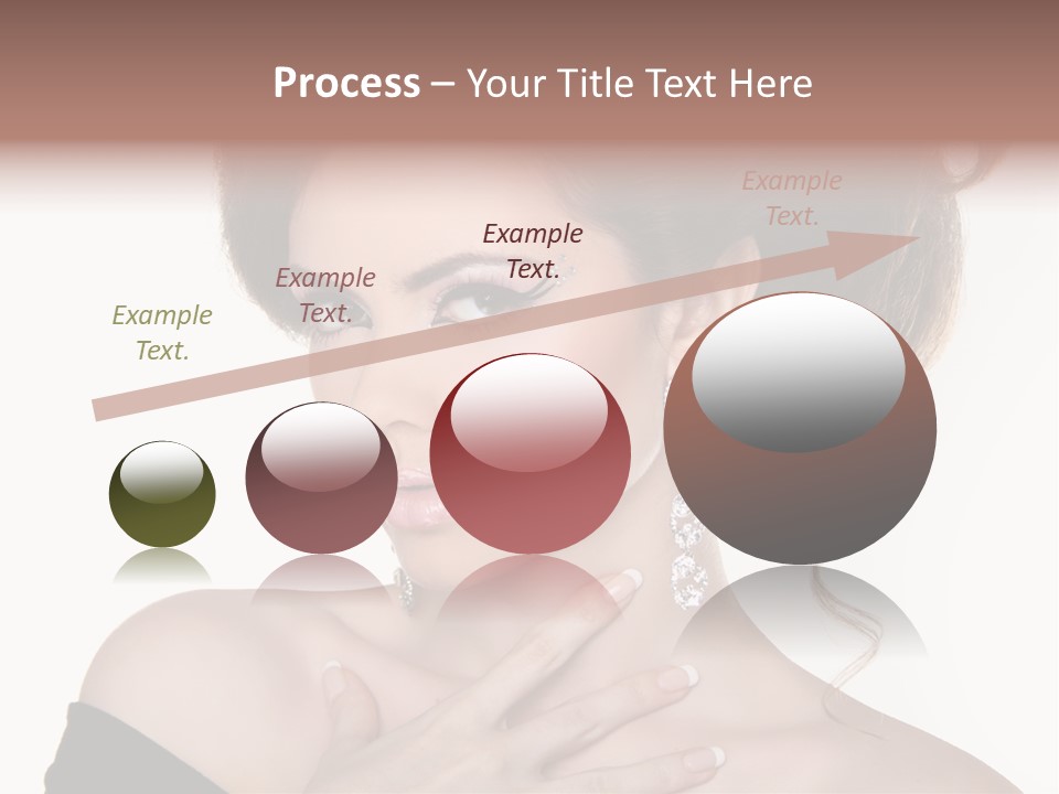 Necklace Curly Stylish PowerPoint Template