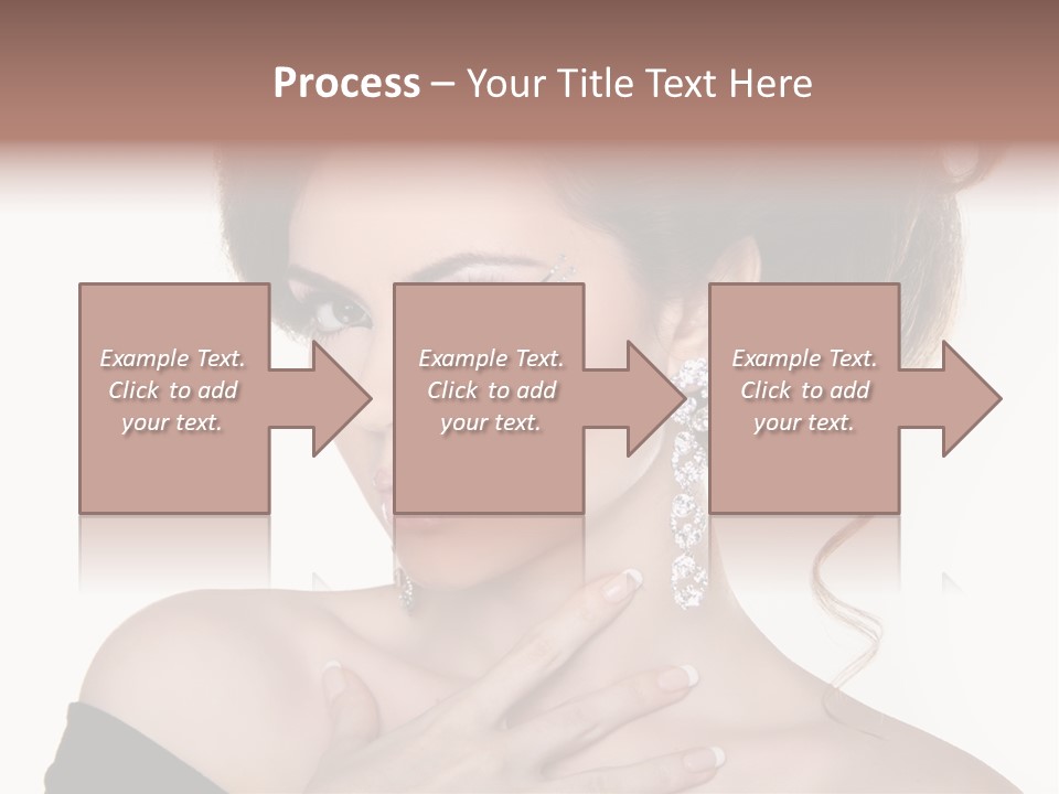 Necklace Curly Stylish PowerPoint Template