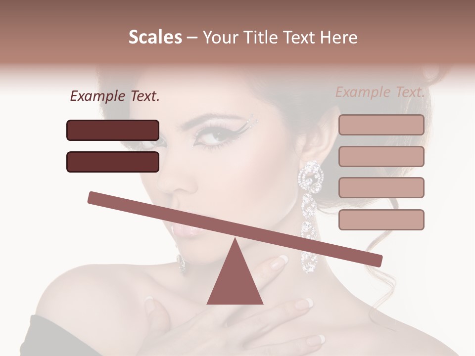 Necklace Curly Stylish PowerPoint Template