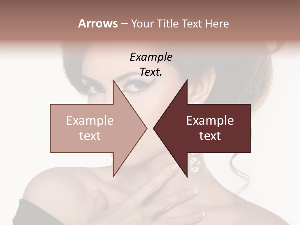 Necklace Curly Stylish PowerPoint Template