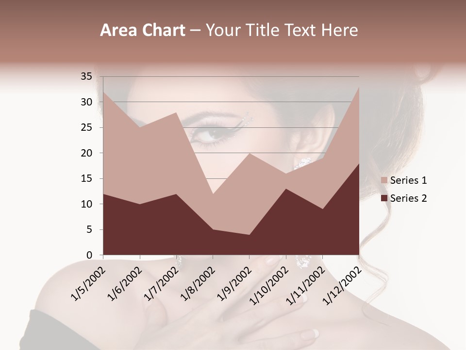 Necklace Curly Stylish PowerPoint Template