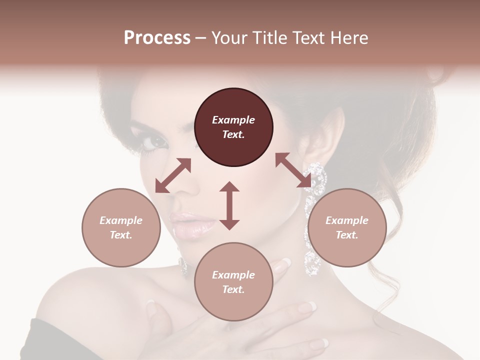 Necklace Curly Stylish PowerPoint Template