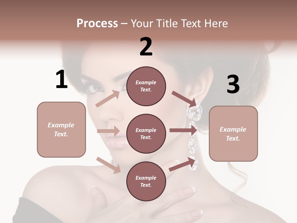 Necklace Curly Stylish PowerPoint Template