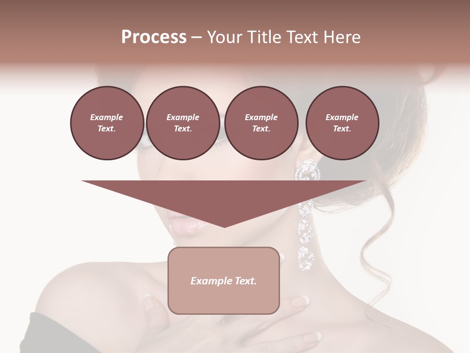 Necklace Curly Stylish PowerPoint Template