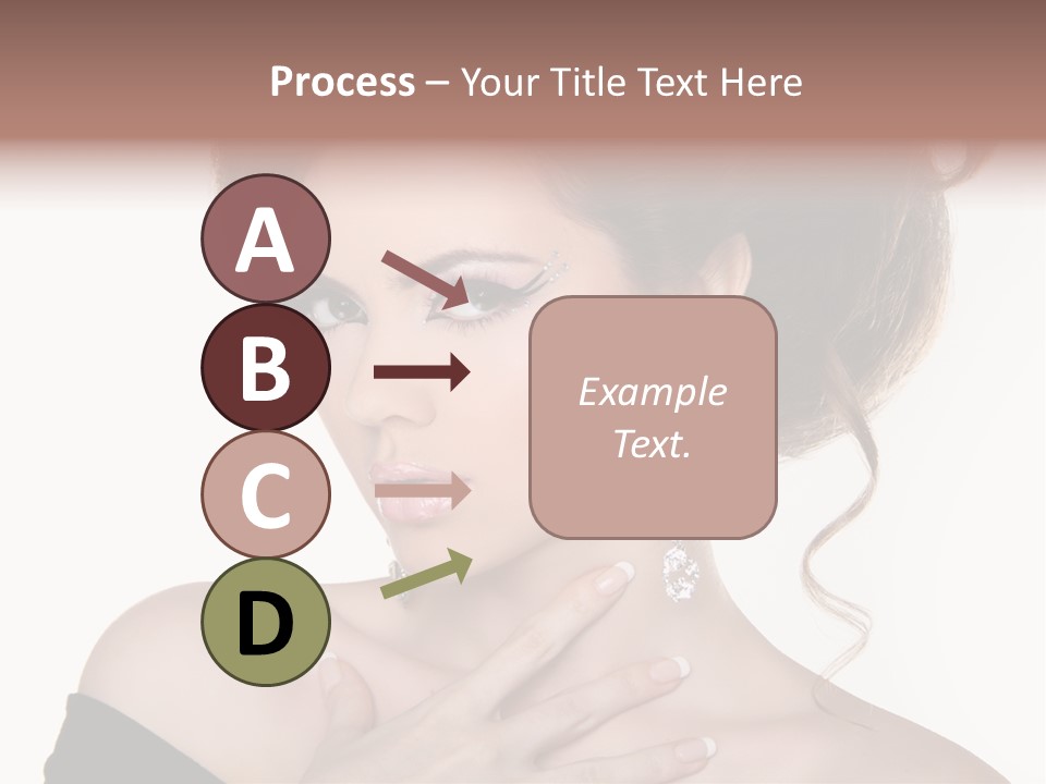 Necklace Curly Stylish PowerPoint Template