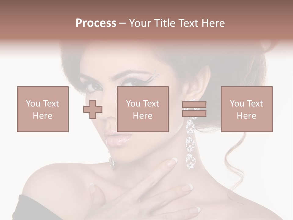 Necklace Curly Stylish PowerPoint Template