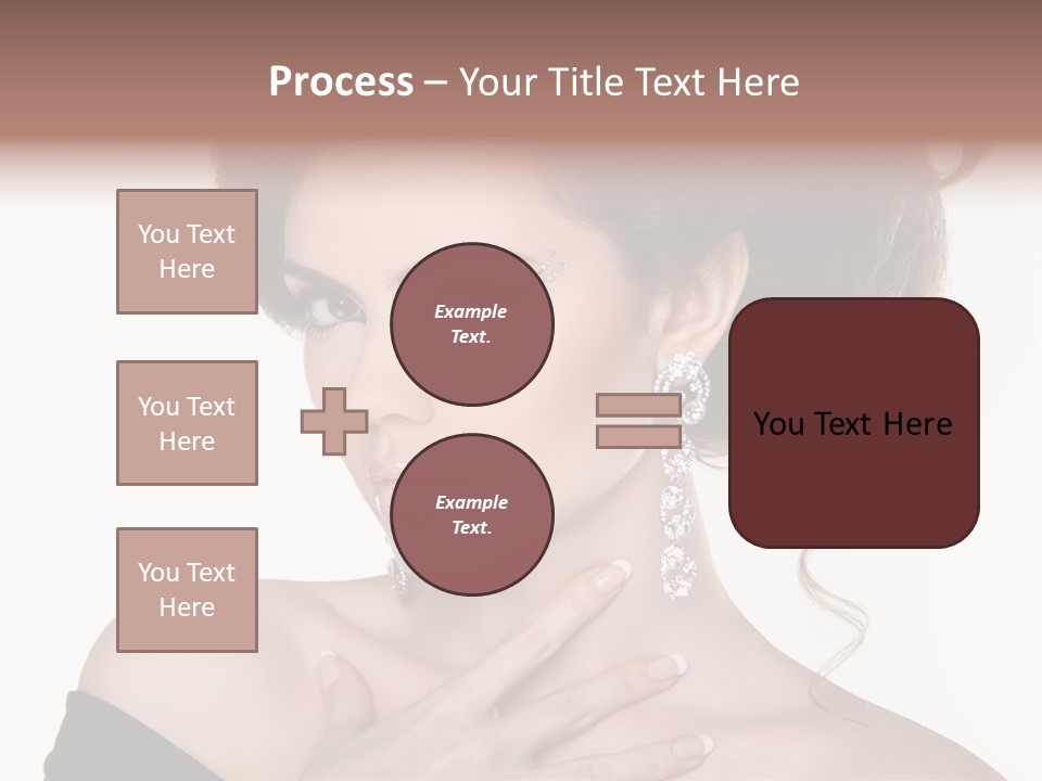 Necklace Curly Stylish PowerPoint Template