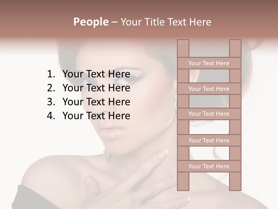 Necklace Curly Stylish PowerPoint Template