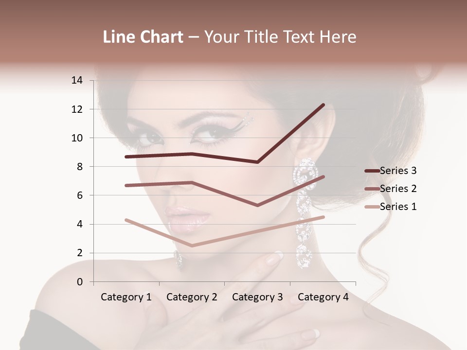 Necklace Curly Stylish PowerPoint Template