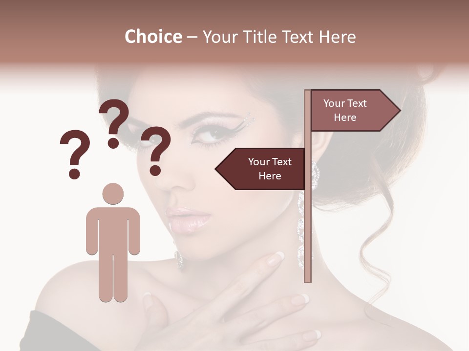 Necklace Curly Stylish PowerPoint Template