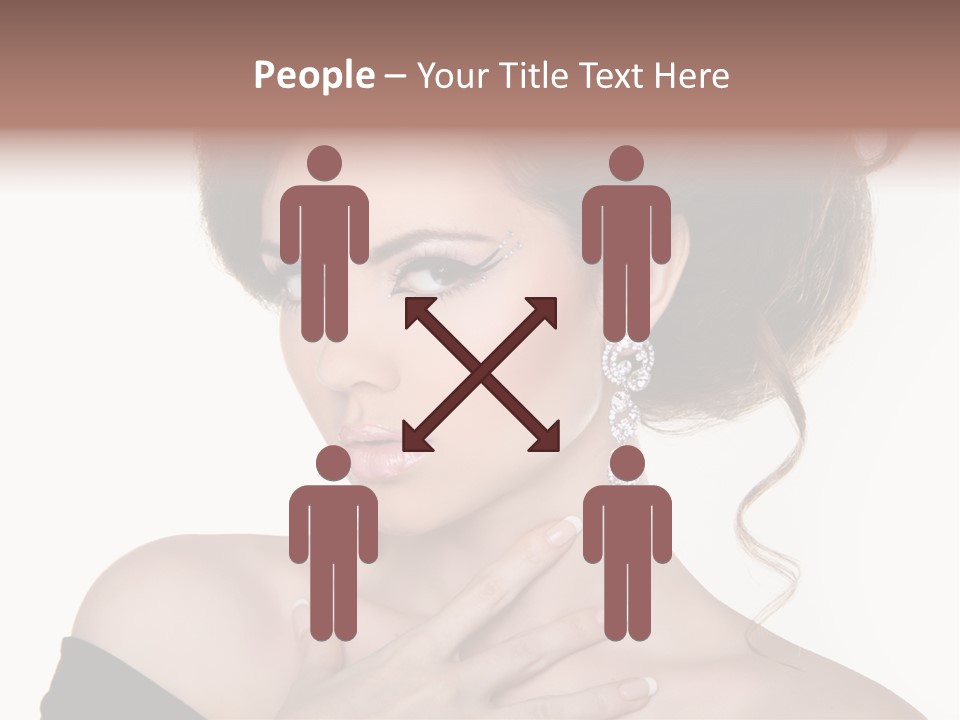 Necklace Curly Stylish PowerPoint Template