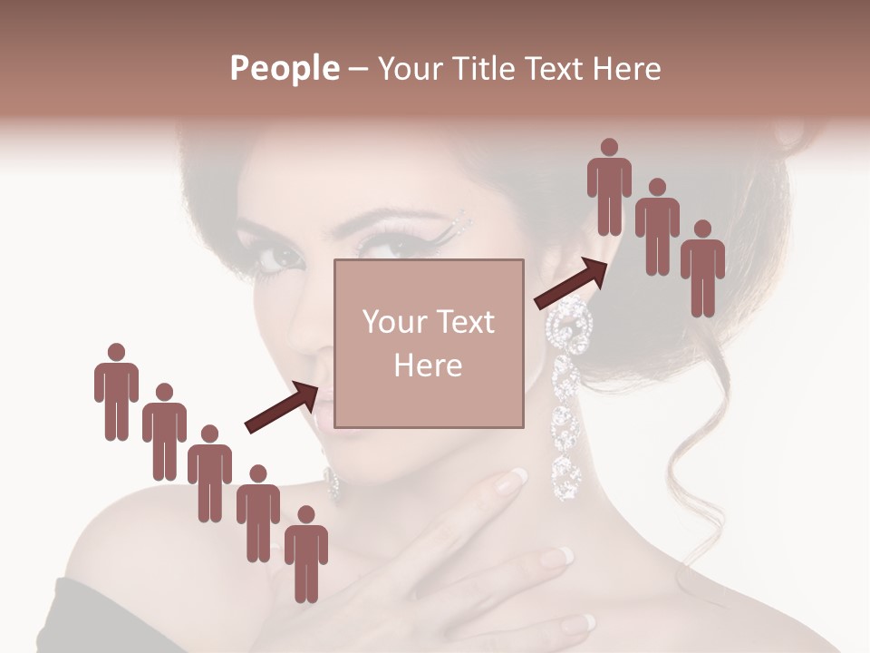 Necklace Curly Stylish PowerPoint Template