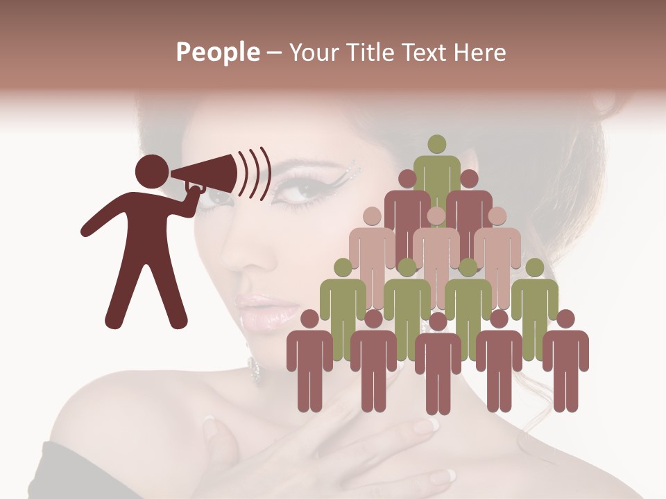 Necklace Curly Stylish PowerPoint Template