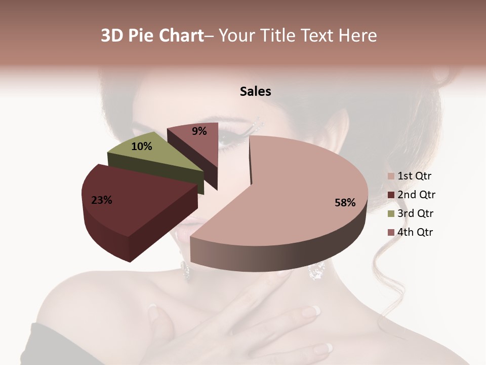 Necklace Curly Stylish PowerPoint Template