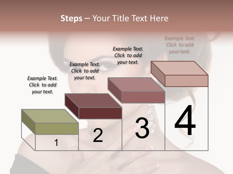 Necklace Curly Stylish PowerPoint Template