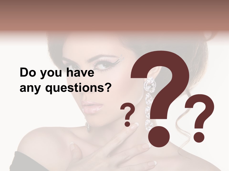 Necklace Curly Stylish PowerPoint Template