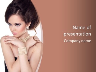 Young One Female PowerPoint Template