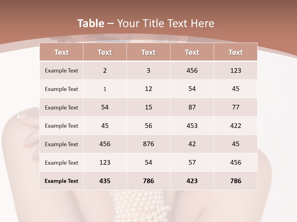 Young One Female PowerPoint Template